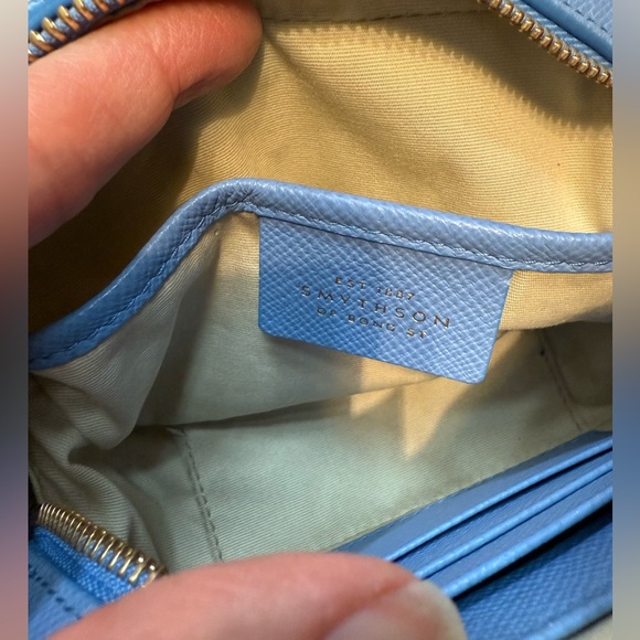 Smythson Camera Bag in Panama blue crossbody - Picture 10 of 13